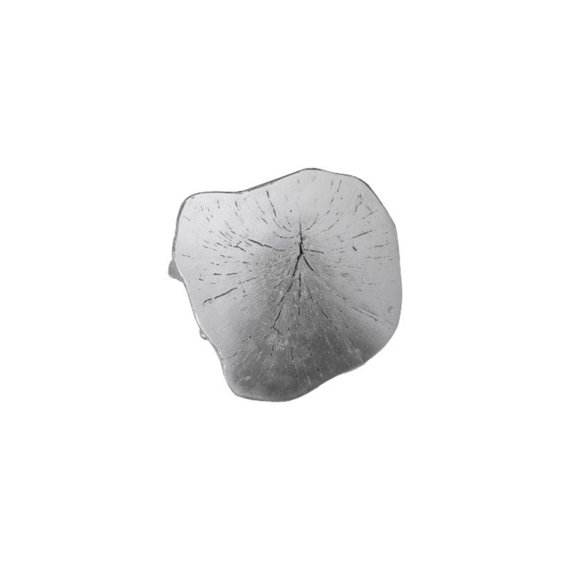 Cast Naturals Resin Accent Stool, Silver
