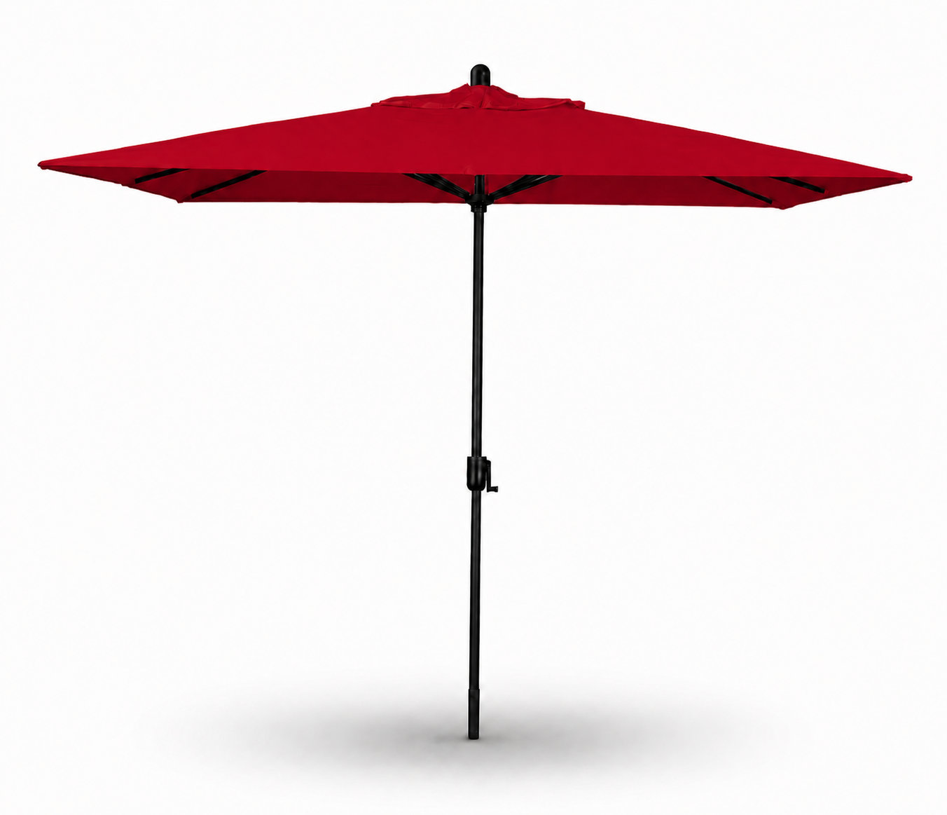 Olivier 9.7' Umbrella, Black Sapphire, Canvas Jockey Red Sunbrella® Canvas