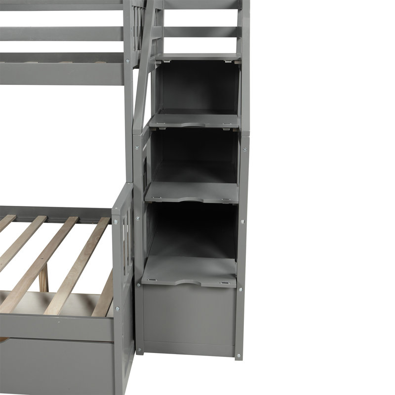 Kayleigha Kids Twin Bunk Bed with Drawers