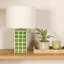 Lampe de table Zara Green Grid