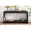 Modern 3-Drawer Console Table with Vertical Slats, Round Edge Design, Perfect for Entryway, Hallway or Behind Sofa-137156385