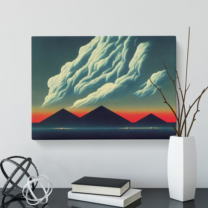 Clouds Above Mountains - Wrapped Canvas, 40cm H x 60cm W x 3cm D