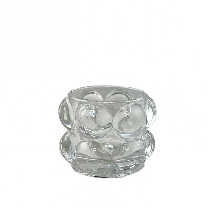 Bubble Look Votive Candle Holder, 3" H x 3" W x 3" D