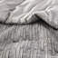 Édredon double / grand 3 pièces -, riche en coton et rembourré, tissé, rembourrage en tissu gris,