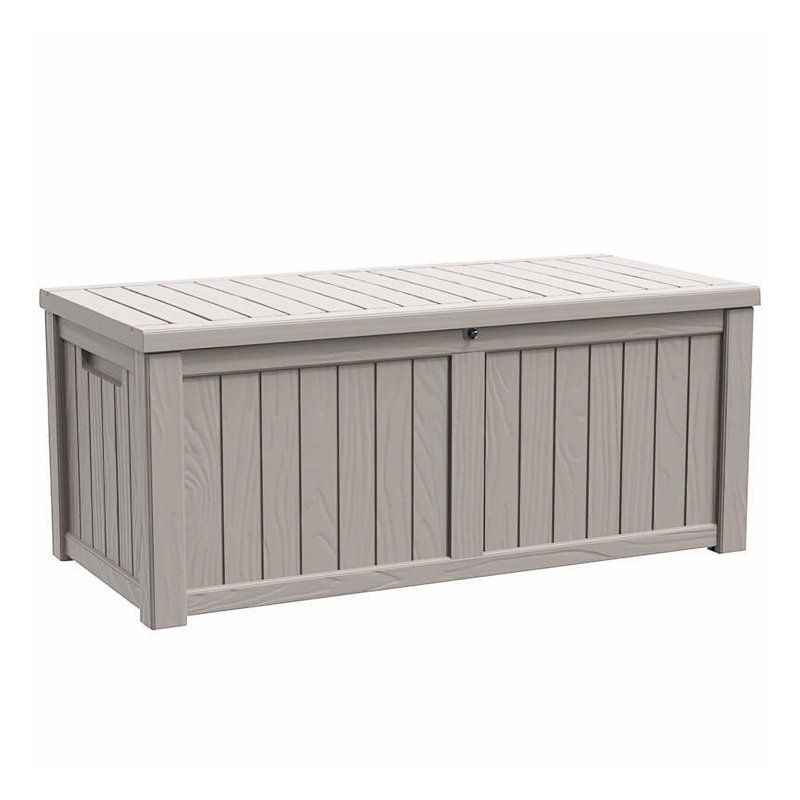 Boîte de rangement verrouillable en polypropylène (PP) 120 gallons Modern Depo, Gris
