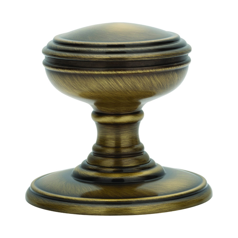 Burdine Double Dummy Door Knob, Florentine Bronze