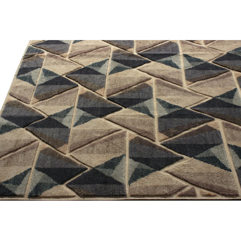Wool Geometric Area Rug, Rectangle 12' x 16'