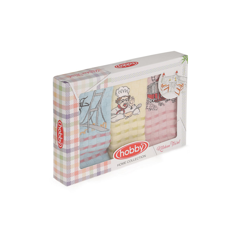 Ensemble de serviettes 3 pièces 100% coton