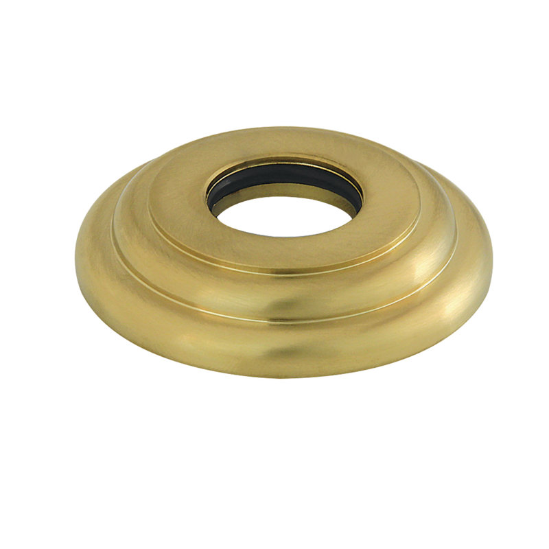 Kingston Brass Round Shower Arm Flange, Brushed Brass