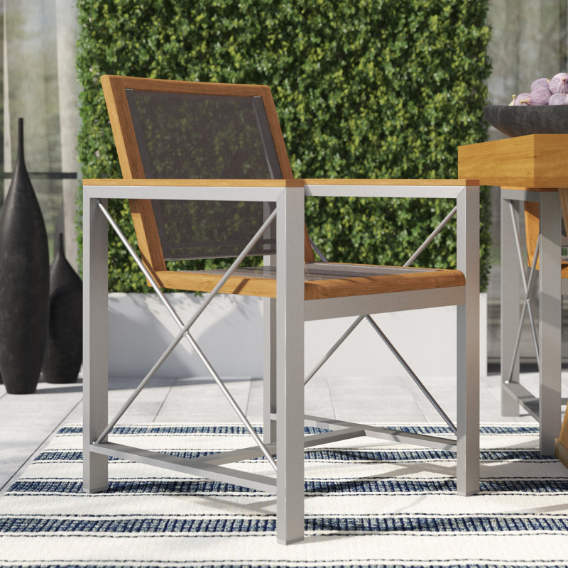 Ibiza Outdoor Dining Armchair, No, Black