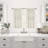 Clean Window Aya Textured Slub Stripe Linen Blend Sheer Rod Pocket Kitchen Curtain Tier Pair-50805379-50805380