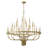 39in Gold Farmhouse Chandelier