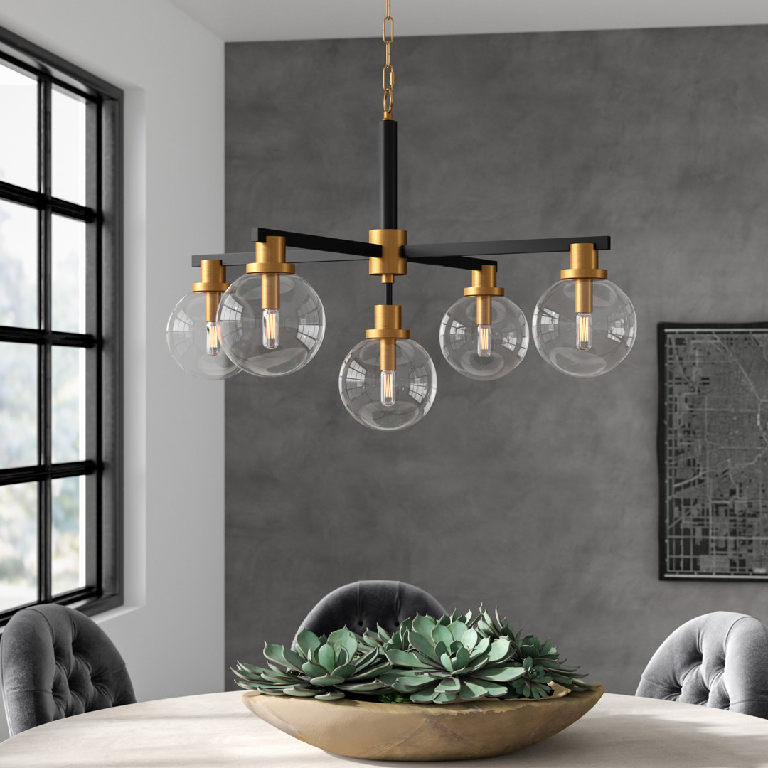 5 - Light Sputnik Sphere Chandelier George Oliver 