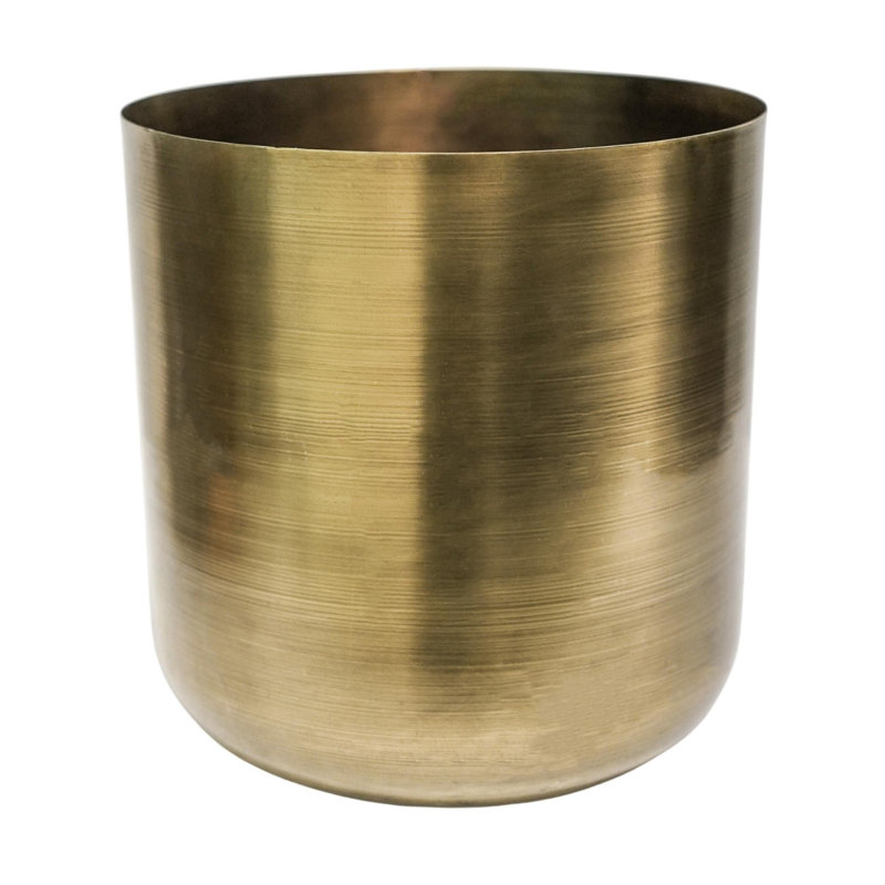 Indoor Metal Chelsea Planter, 28cm H x 28cm W x 28cm D, Pewter