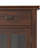 Artisan 36"W Solid Wood Transitional Entryway Storage Cabinet with Glass Doors and Adjustable Shelves