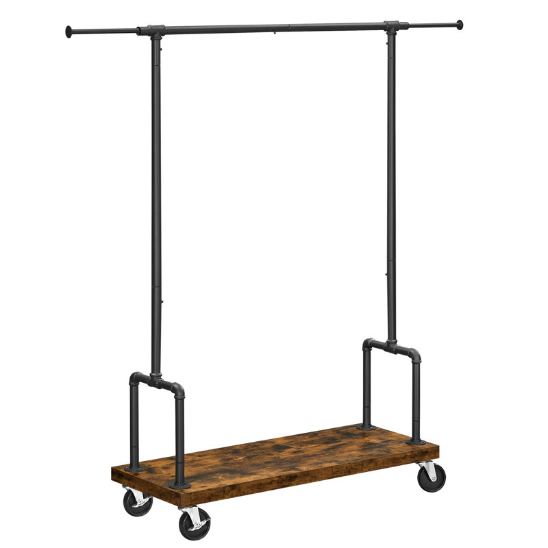 Lassel Adjustable Rolling Clothes Rack