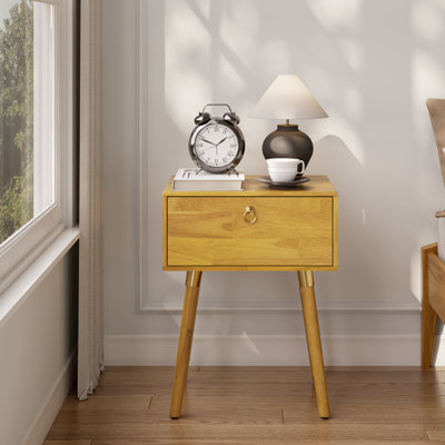 Alden Solid Wood 1-Drawer Nightstand