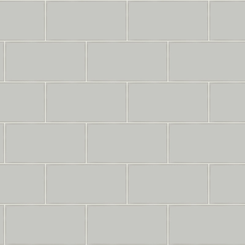 Rouleau de papier peint L 33 pi x l 20,5 po Freedom Subway Tile, Gris