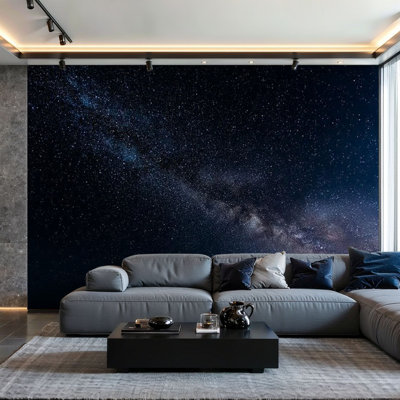 Peel and Stick Wallpaper Wall Mural Stars Milky Way Galaxy clear dark night sky Wall Art Self Adhesive and Removable