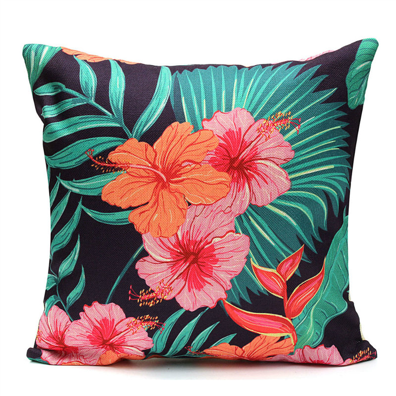 Lilbourn Floral Linen Outdoor Pillow Cover