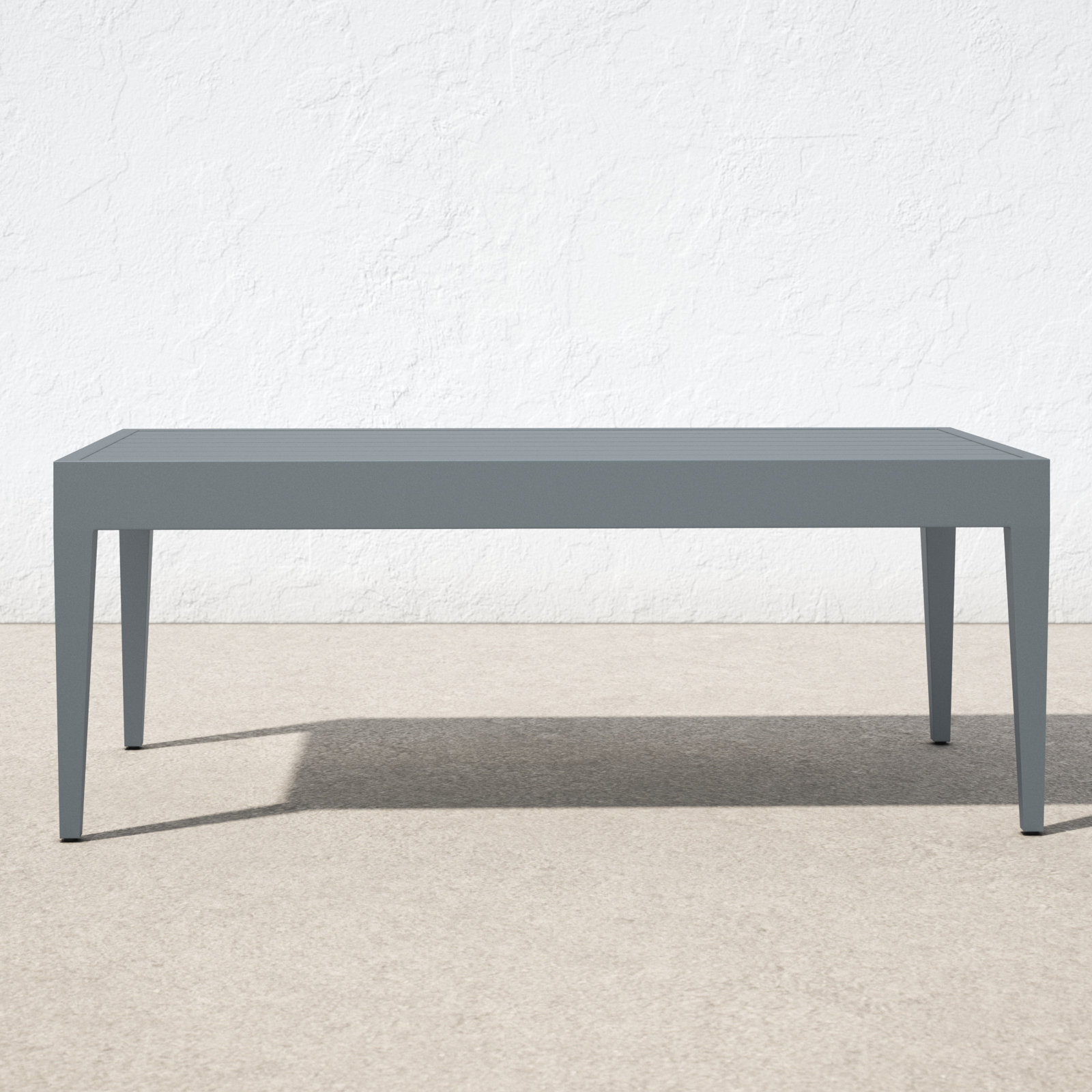 Whitman 47.3'' Metal Outdoor Coffee Table, Blue