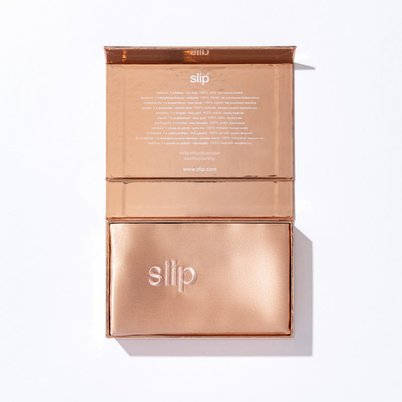  Slip Pure Silk Queen Pillowcase, Gold