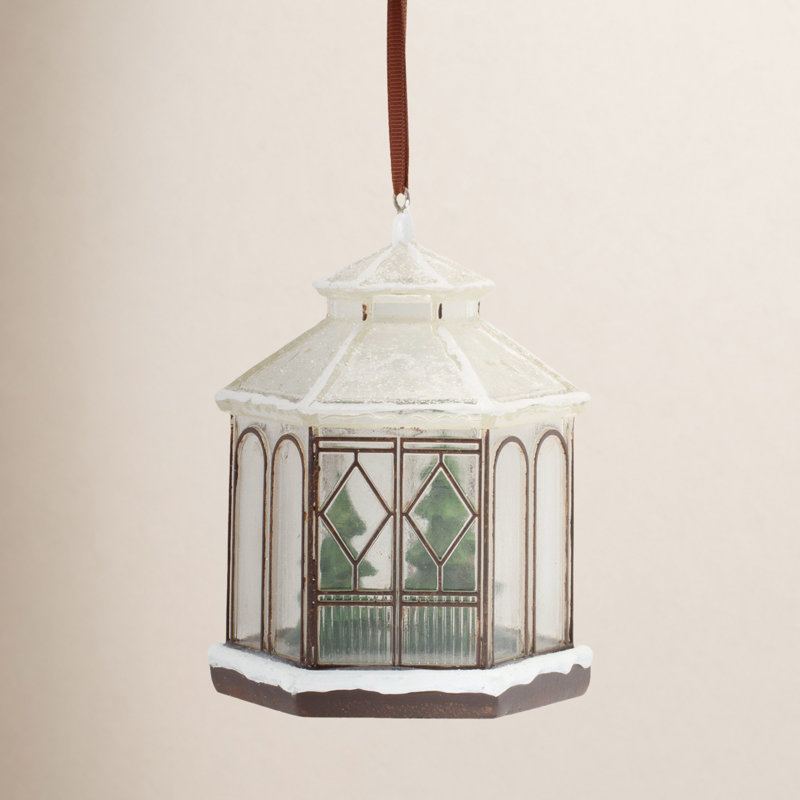 5.5'' Geometric Resin Holiday Shaped Ornament