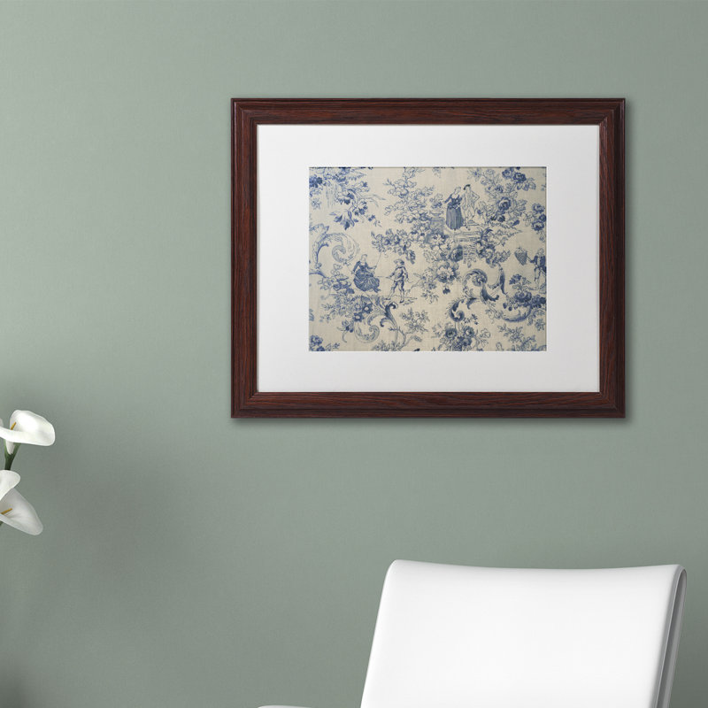 Jadaya «Toile Fabrics I», impression encadrée, Blanc, H 16 po x l 20 po x P 0,5 po, Noir