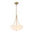 Classic Glam 3-Light Pleated Glass Chandelier