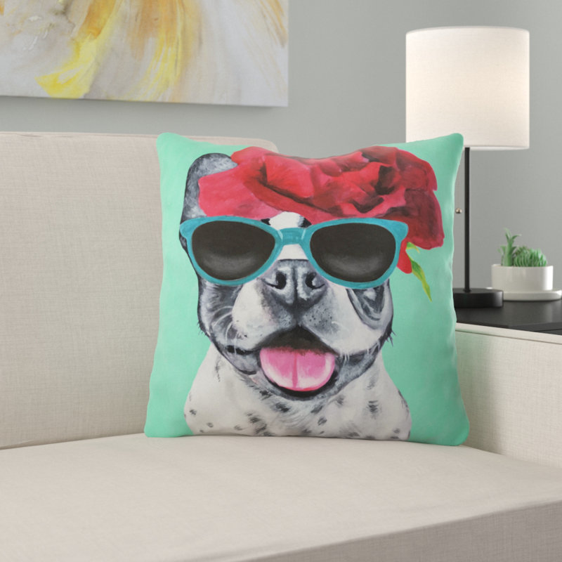 Coussin décoratif intérieur / extérieur Coco de Paris Flower Power, 16 po x 1 po