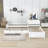 Twin Size 2 Drawers Wooden L-shaped Platform Beds with Trundle and Built-in Table-1914664084