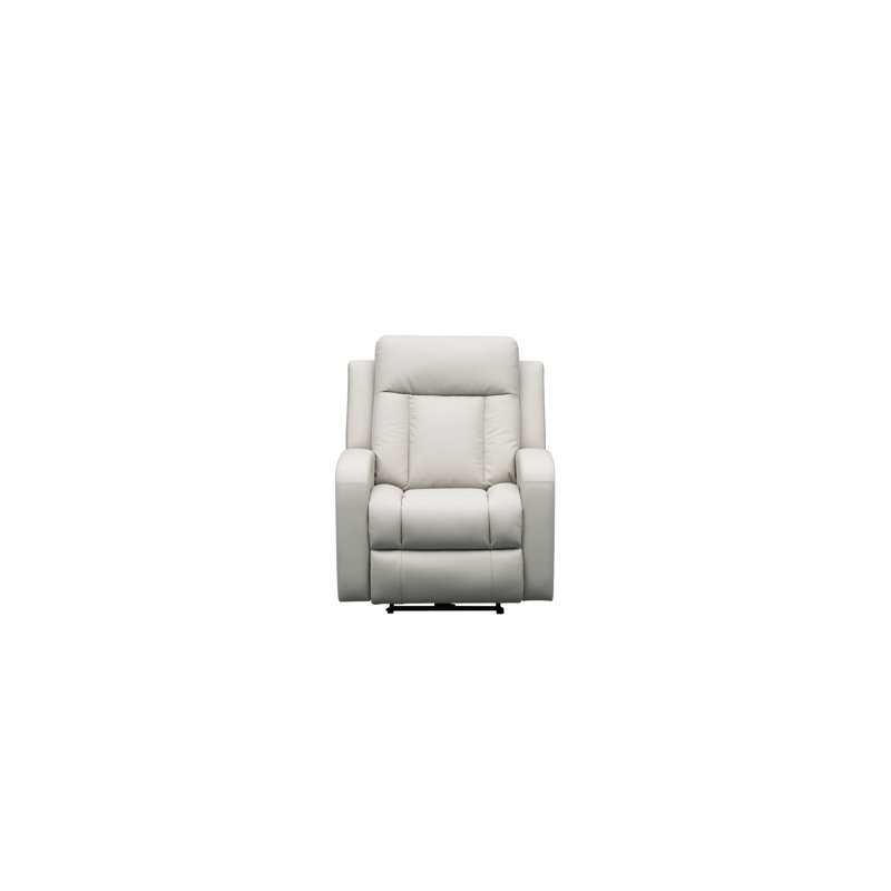  Fauteuil inclinable électrique en cuir fleur Kingston avec fonction d'inclinaison électrique à une touche, beige, Beige