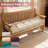 4 Inch Thick Non-Slip Tufted Bench Cushion - Multi-Purpose Seating Pad for Swing Chair, Dining Bench, Entryway & Bedside Stool, Polyester Brushed Fabric (White)-1029624963-1029624984