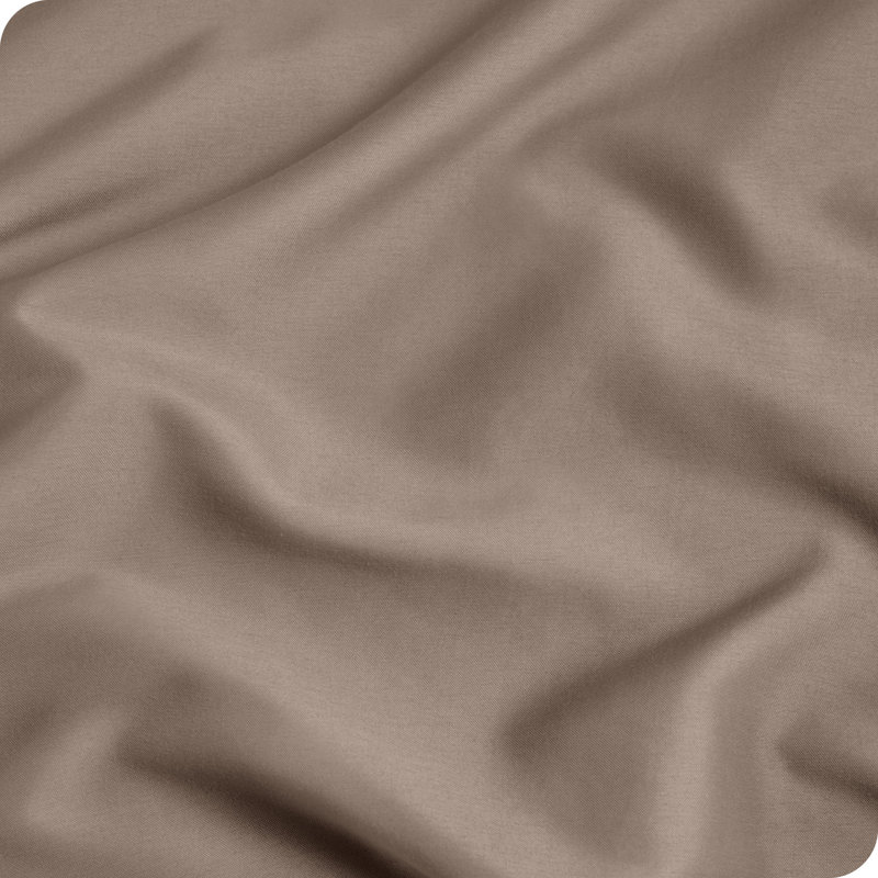Microfiber Pillowcase Set Envelope Closure, Taupe, Standard Pillow Case