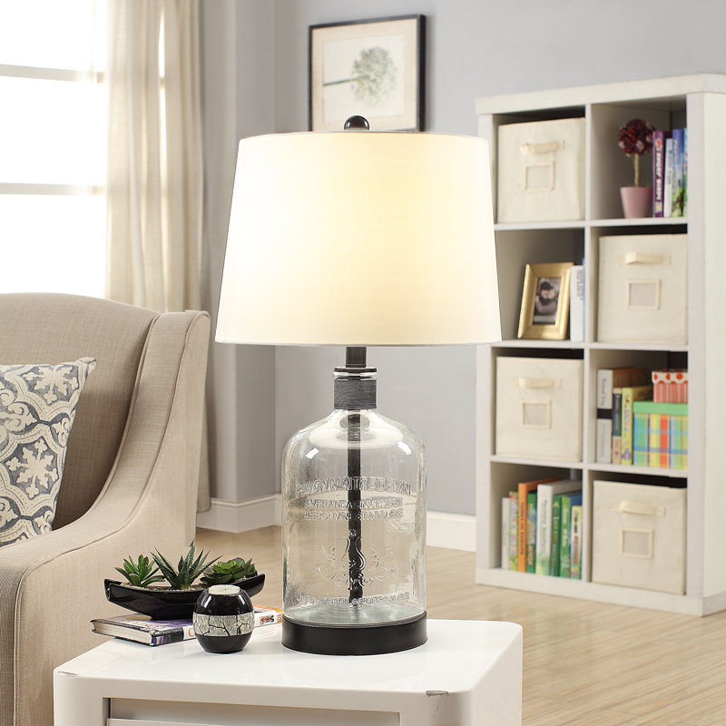 Lampe de table standard 26,5 po Oyku, Noir