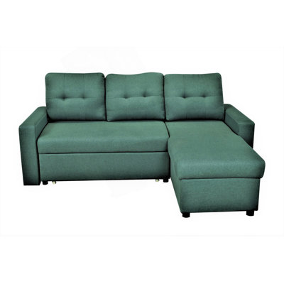 Convertible L-Shaped Sectional Sleeper Sofa Bed, Stylish And Space-Saving Furniture For Small Apartments And Living Rooms