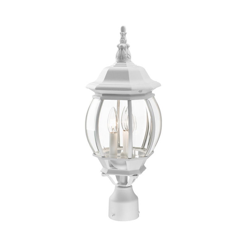 Tête de lanterne d'extérieur 3 lumières Kelly, Blanc texturé