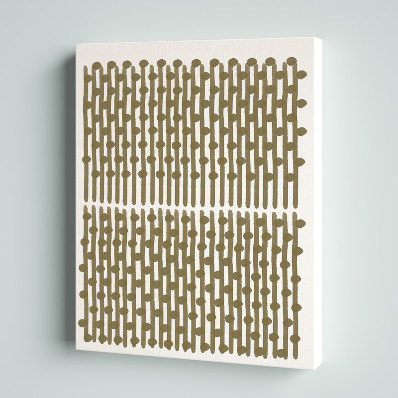 «Alvaro Abstract Neutral CLVI» par ChiChi Decor, impression sur toile tendue, H 16 po x l 12 po x P 1,5 po