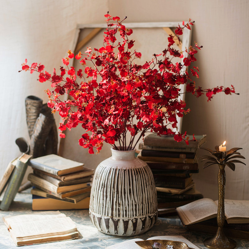 Orchid Arrangement, Red, 5 Stems