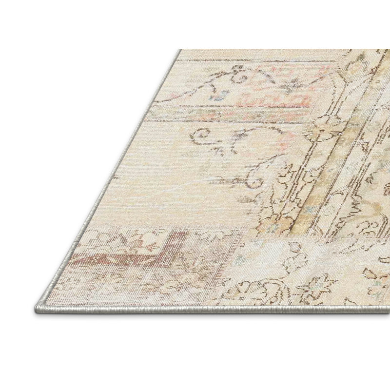 Brun contemporain/Tapis décoratif gris, Rectangle 7 pi x 9 pi