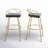 Laurenzio Swivel Upholstered Counter Stool with Metal Frame-89129300-89129301