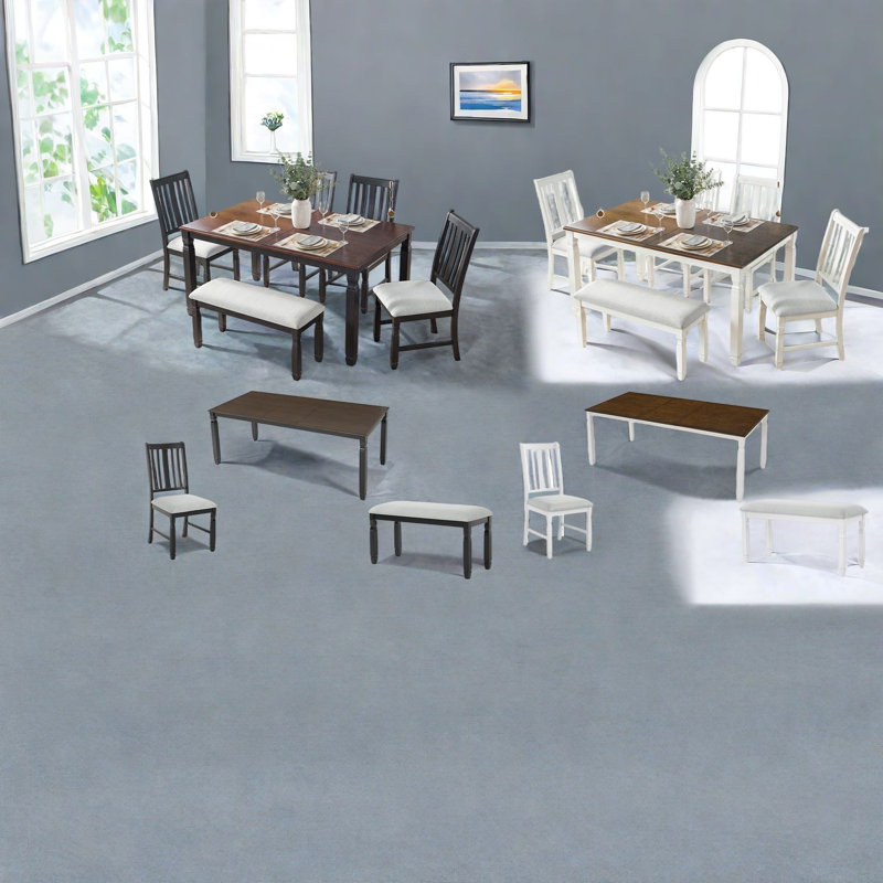 Pièces ensembles de tables de salle à manger (doit inclure à la fois la table et la chaise), MDF Farmhouse Home