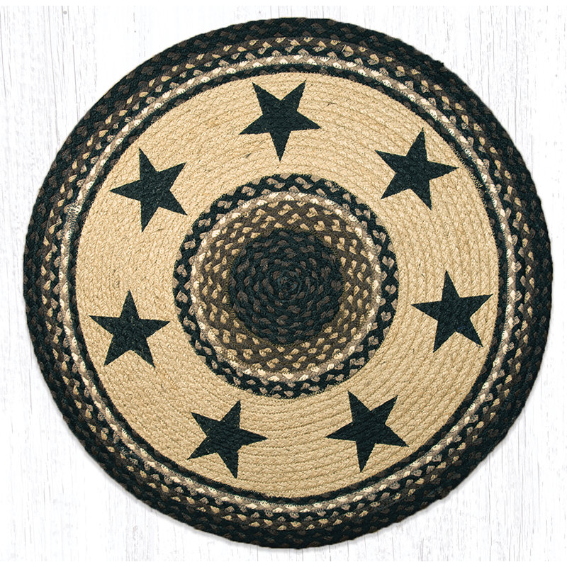  RP-313 Black Stars Round Patch 27"x27"