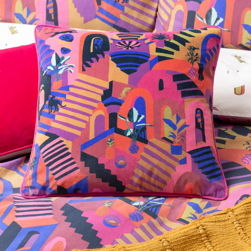 Abstract Square Throw Cushion