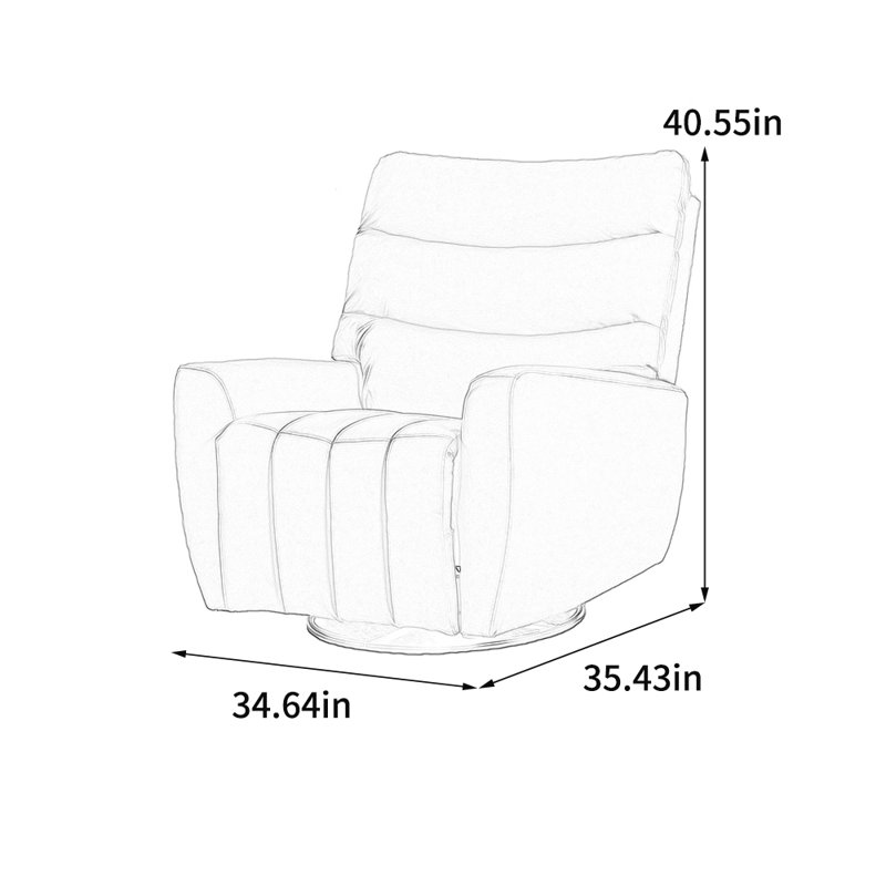 Ergonomic recliner with carbon steel base, Brown
