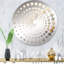 Beige et doré pierre Glacier Simplicity IV - Miroir décoratif à spirales - MIR113333-Rond-95183101