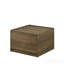 Table basse carrée 31,5 "à finition chêne avec 2 tiroirs