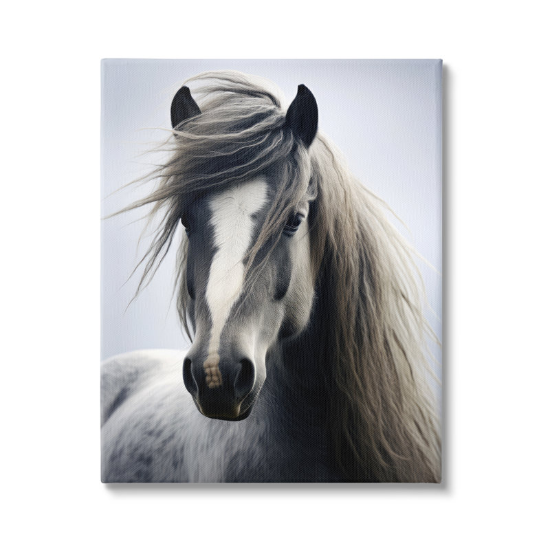 " Windblown Horse Mane " by Ray Powers, 30" H x 24" W x 1.5" D