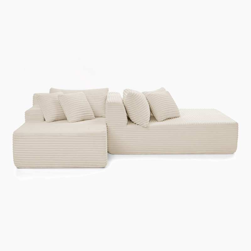 Fauteuil paresseux à deux places Boneless, Beige