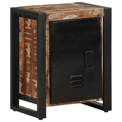 Amileo 40cm W Iron Bedside Table
